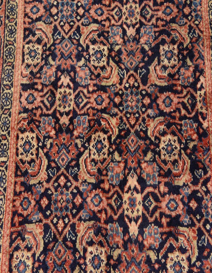 Detail image of  3' 7 x 10' 6  Hand Knotted Farahan Persian Wool Runner Rug