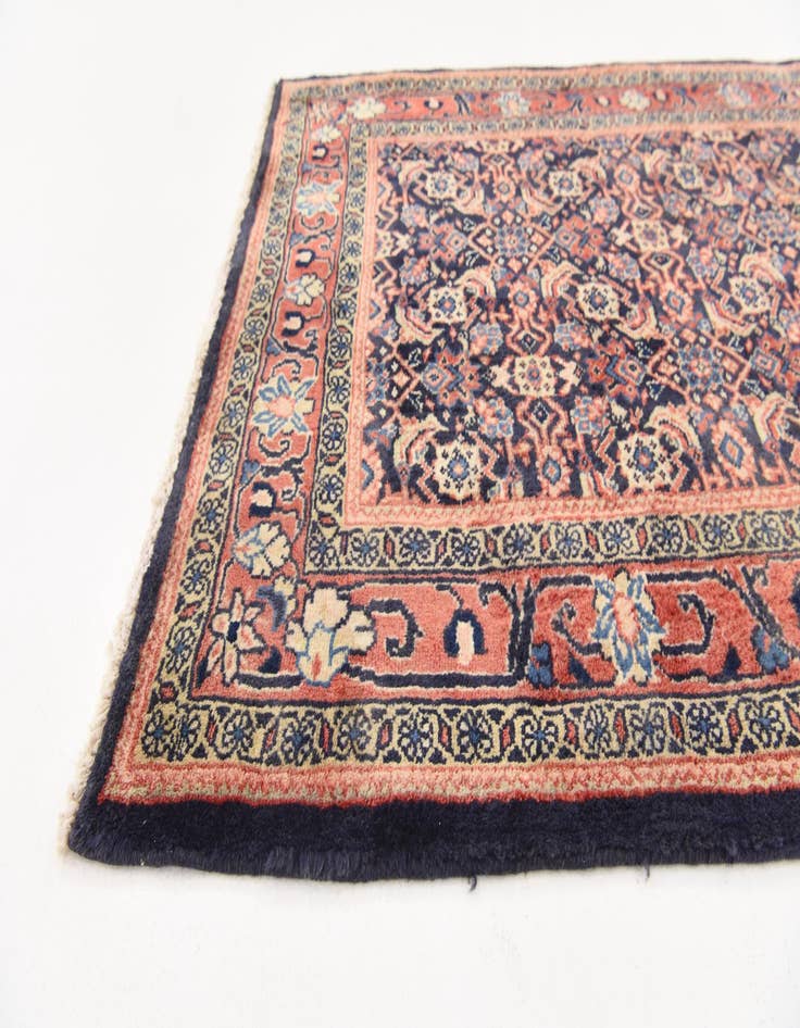 Detail image of  3' 7 x 10' 6  Hand Knotted Farahan Persian Wool Runner Rug