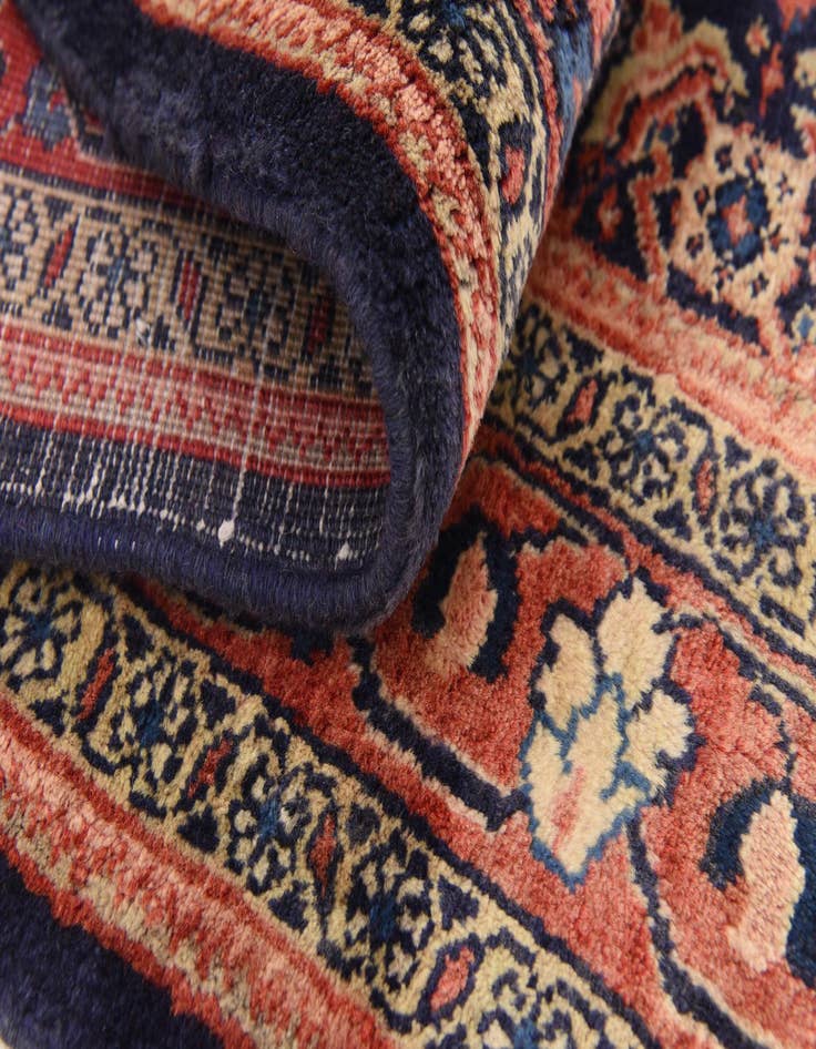 Detail image of  3' 7 x 10' 6  Hand Knotted Farahan Persian Wool Runner Rug