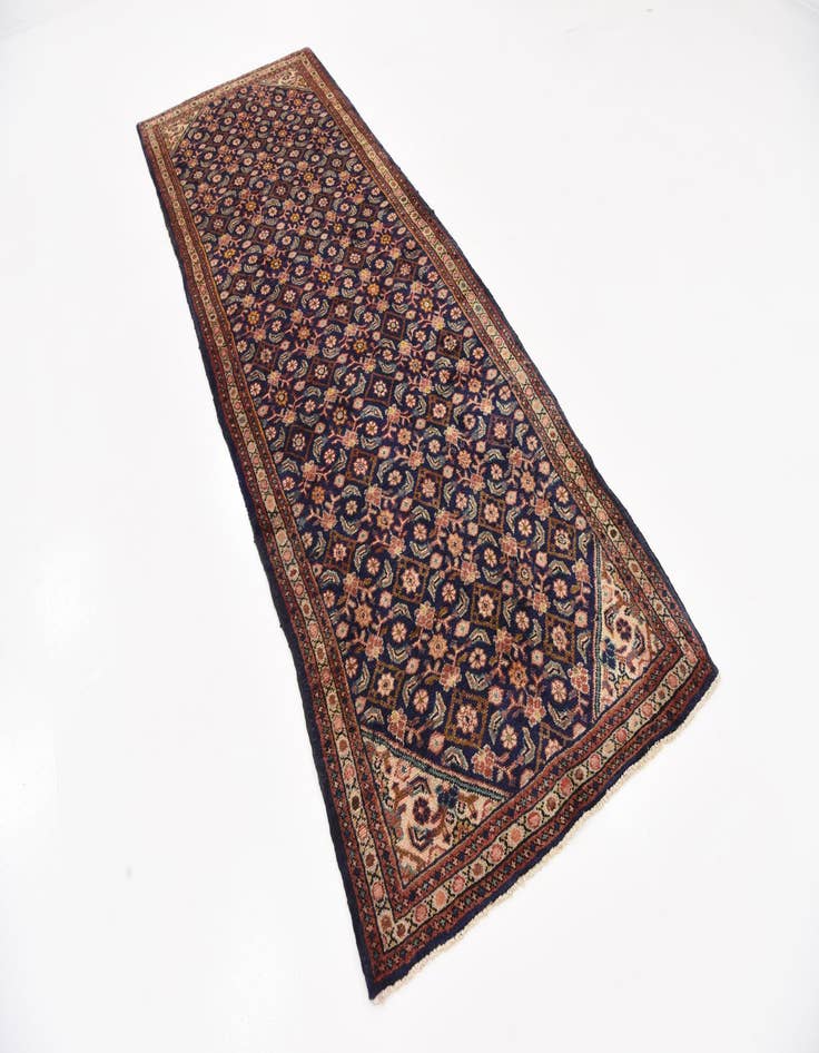 Detail image of  3' 8 x 10' 2  Hand Knotted Farahan Persian Wool Runner Rug