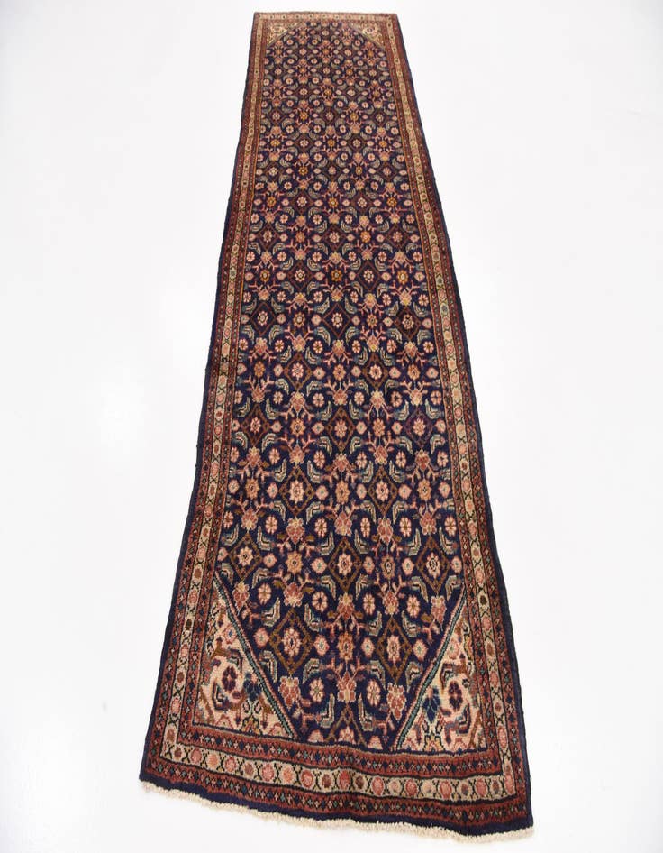 Detail image of  3' 8 x 10' 2  Hand Knotted Farahan Persian Wool Runner Rug