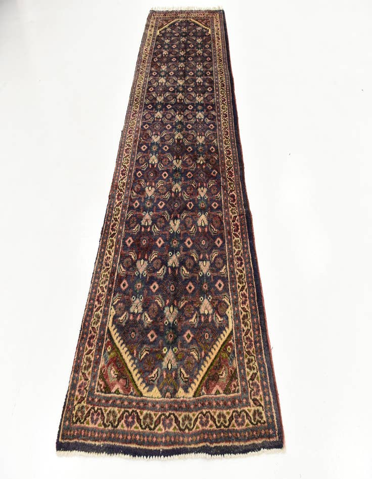 Detail image of  3' 5 x 10' 5  Hand Knotted Farahan Persian Wool Runner Rug