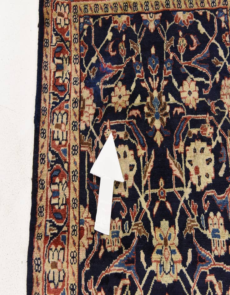 Detail image of  3' 9 x 10'  Hand Knotted Farahan Persian Wool Runner Rug