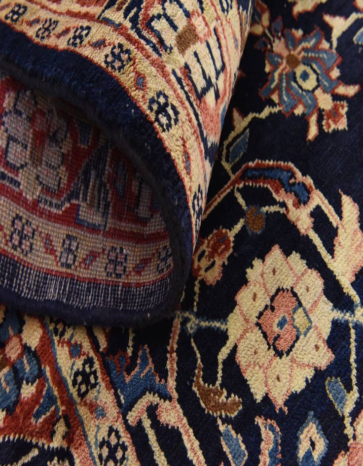 Detail image of  3' 9 x 10'  Hand Knotted Farahan Persian Wool Runner Rug