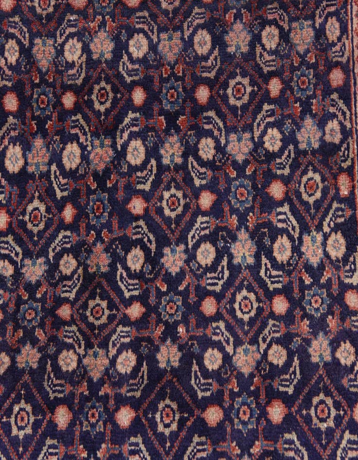 Detail image of  3' 8 x 10' 5  Hand Knotted Farahan Persian Wool Runner Rug