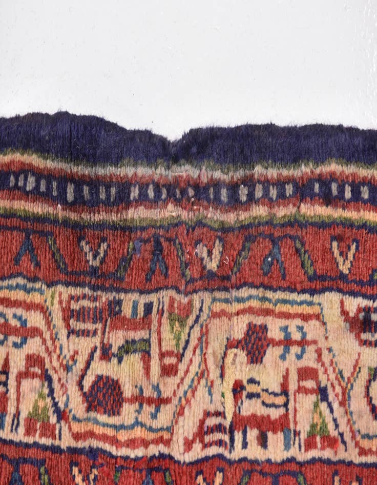 Detail image of  3' 6 x 10' 2  Hand Knotted Farahan Persian Wool Runner Rug