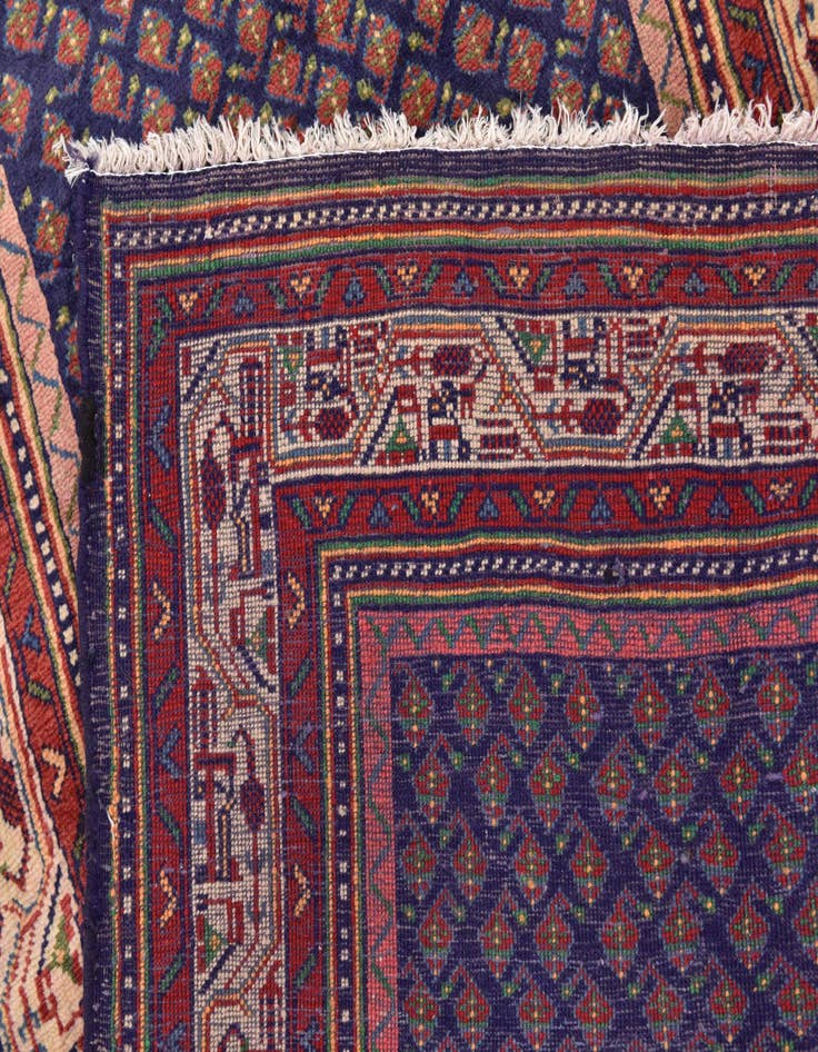 Detail image of  3' 6 x 10' 2  Hand Knotted Farahan Persian Wool Runner Rug