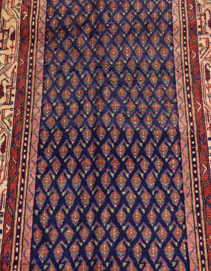 Detail image of  3' 6 x 10' 2  Hand Knotted Farahan Persian Wool Runner Rug