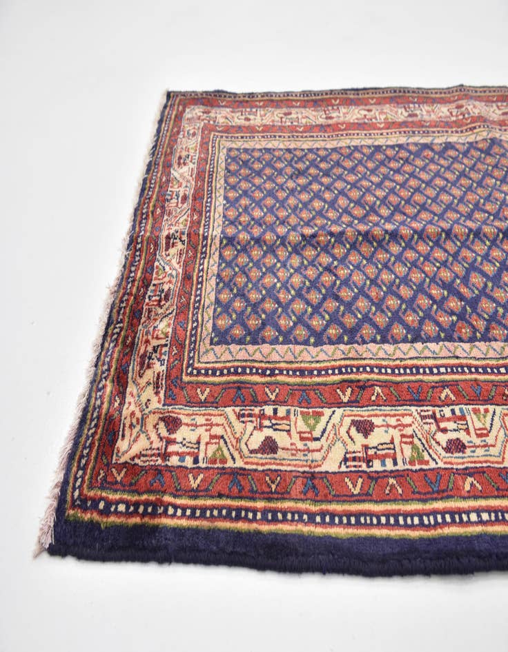 Detail image of  3' 6 x 10' 2  Hand Knotted Farahan Persian Wool Runner Rug