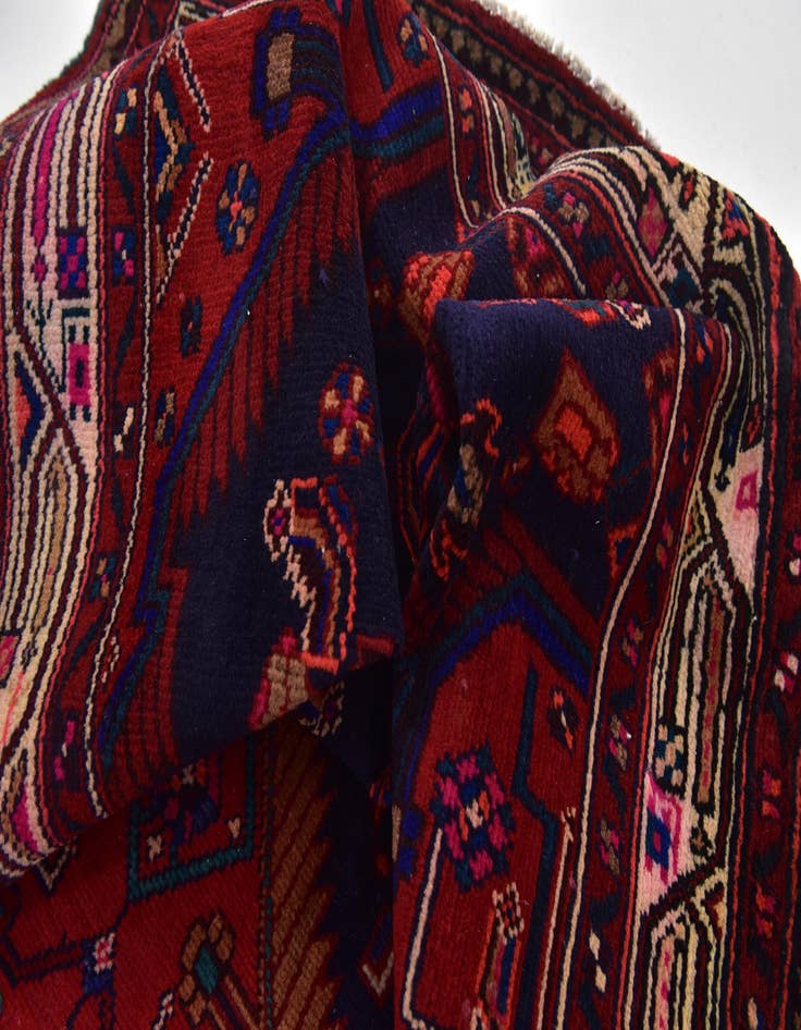 Detail image of  4' 8 x 9' 5  Hand Knotted Farahan Persian Wool Runner Rug