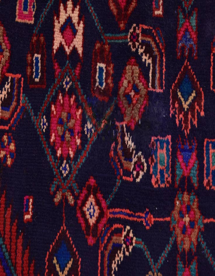 Detail image of  4' 8 x 9' 5  Hand Knotted Farahan Persian Wool Runner Rug