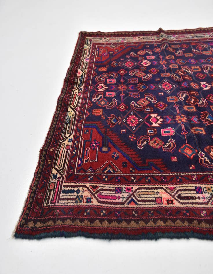 Detail image of  4' 8 x 9' 5  Hand Knotted Farahan Persian Wool Runner Rug