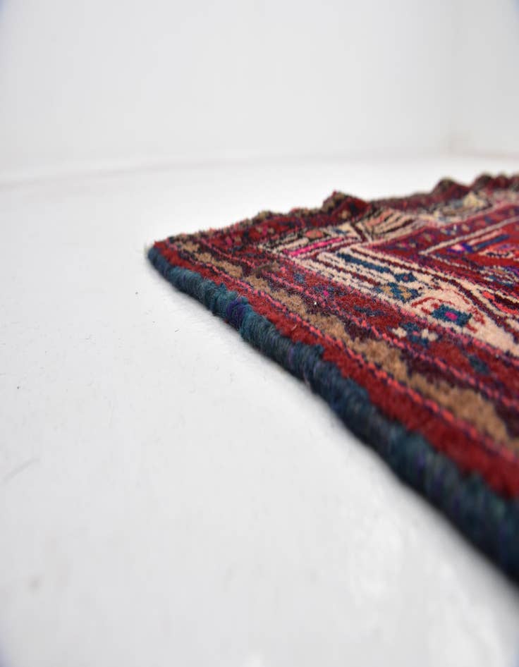 Detail image of  4' 8 x 9' 5  Hand Knotted Farahan Persian Wool Runner Rug