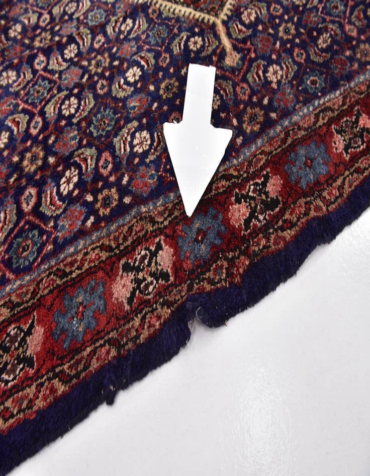 Detail image of  4' 5 x 9' 4  Hand Knotted Farahan Persian Wool Runner Rug