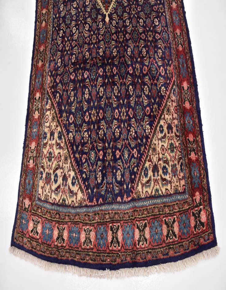 Detail image of  4' 5 x 9' 4  Hand Knotted Farahan Persian Wool Runner Rug