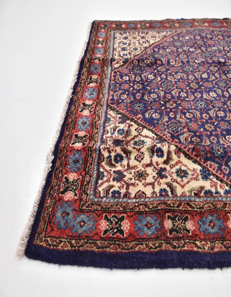 Detail image of  4' 5 x 9' 4  Hand Knotted Farahan Persian Wool Runner Rug