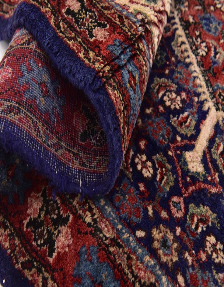 Detail image of  4' 5 x 9' 4  Hand Knotted Farahan Persian Wool Runner Rug