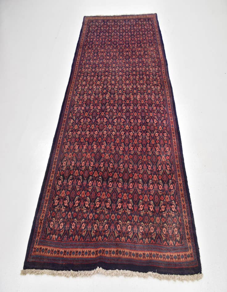 Detail image of  4' 9 x 9' 7  Hand Knotted Farahan Persian Wool Runner Rug