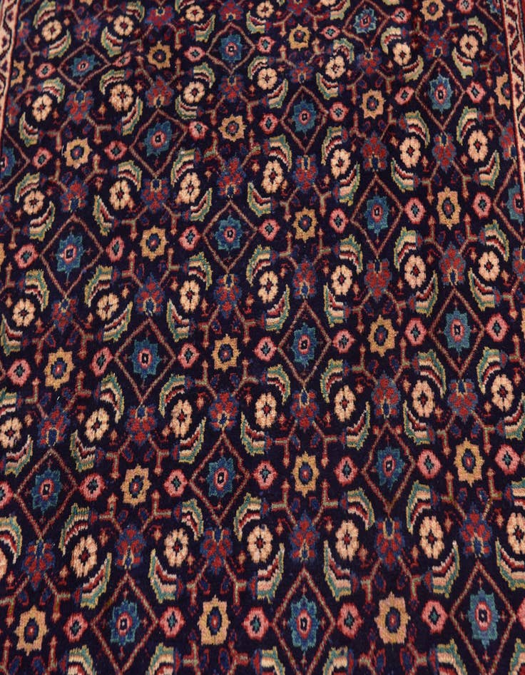 Detail image of  4' 6 x 10' 3  Hand Knotted Farahan Persian Wool Runner Rug