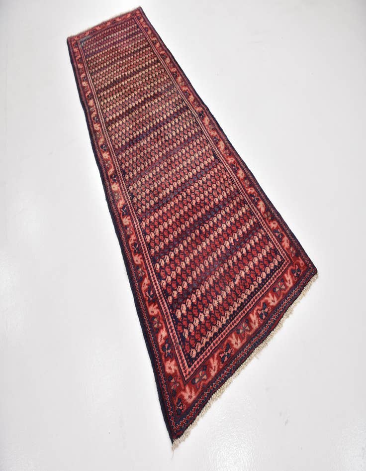 Detail image of  3' 8 x 10' 7  Hand Knotted Farahan Persian Wool Runner Rug