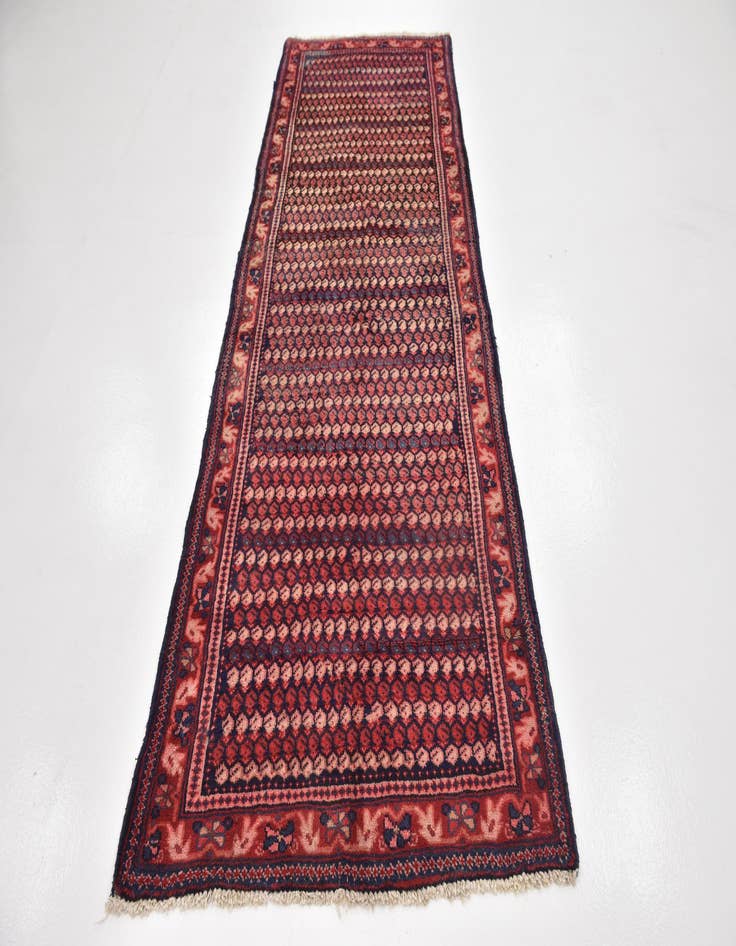 Detail image of  3' 8 x 10' 7  Hand Knotted Farahan Persian Wool Runner Rug