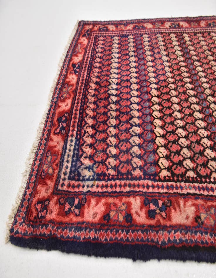 Detail image of  3' 8 x 10' 7  Hand Knotted Farahan Persian Wool Runner Rug