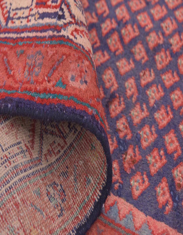 Detail image of  3' 5 x 10'  Hand Knotted Farahan Persian Wool Runner Rug