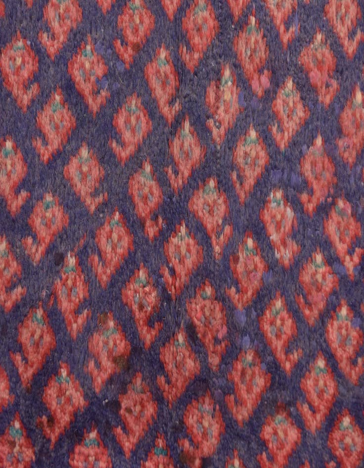 Detail image of  3' 5 x 10'  Hand Knotted Farahan Persian Wool Runner Rug