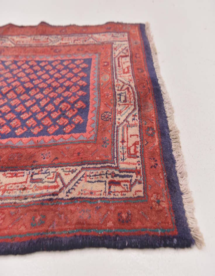 Detail image of  3' 5 x 10'  Hand Knotted Farahan Persian Wool Runner Rug