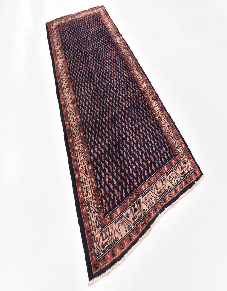 Detail image of  4' 6 x 10' 4  Hand Knotted Farahan Persian Wool Runner Rug