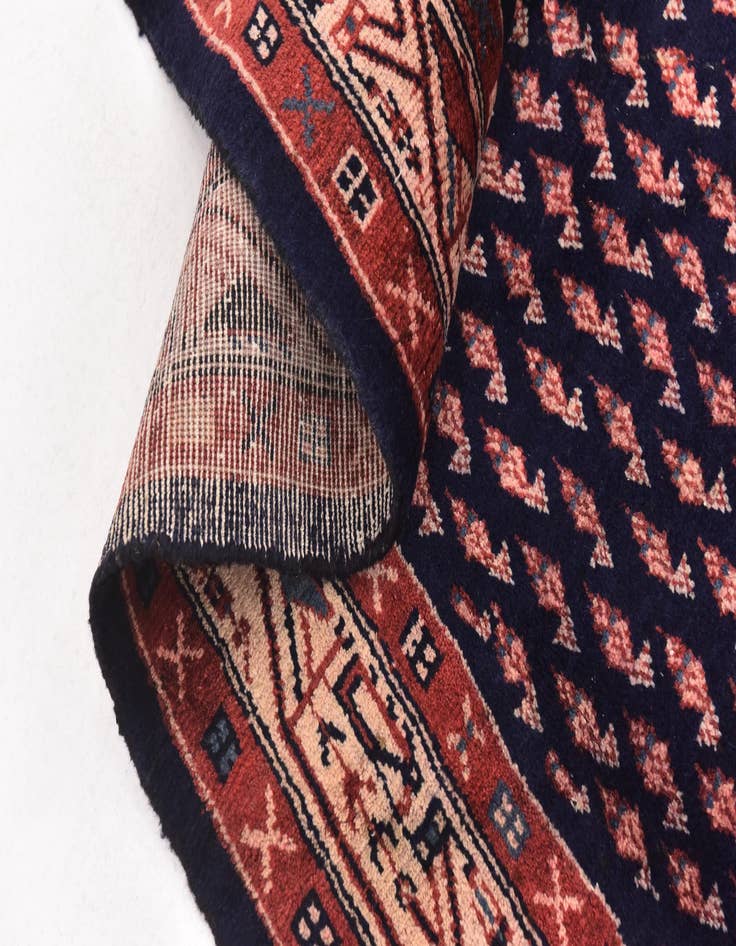 Detail image of  4' 6 x 10' 4  Hand Knotted Farahan Persian Wool Runner Rug