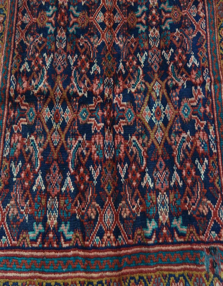 Detail image of  3' 7 x 10' 5  Hand Knotted Farahan Persian Wool Runner Rug