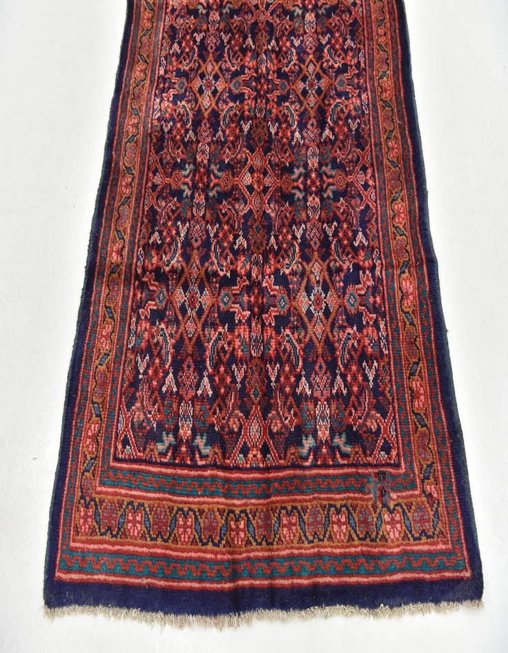 Detail image of  3' 7 x 10' 5  Hand Knotted Farahan Persian Wool Runner Rug