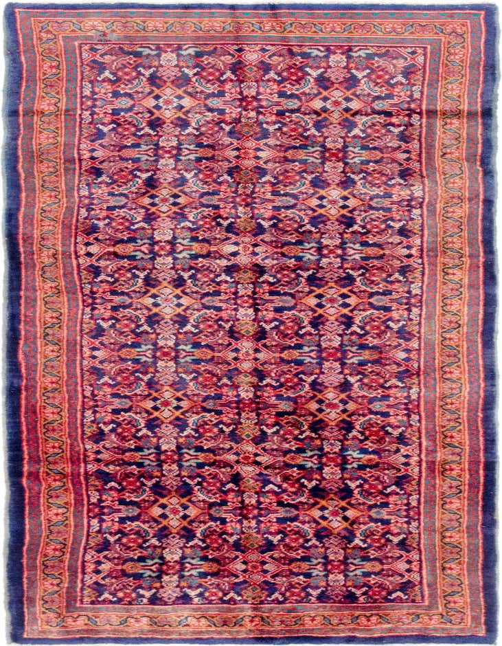 Primary image 3' 7 x 10' 5 Hand Knotted Farahan Persian Wool Runner Rug