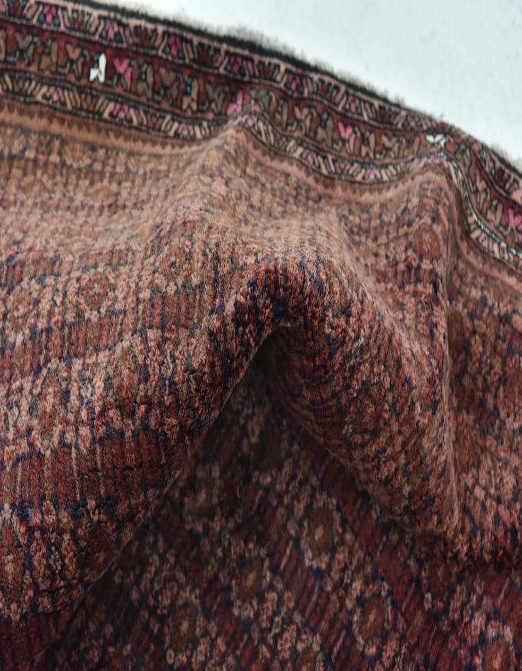 Detail image of 5' x 10' Hand Knotted Farahan Persian Wool Runner Rug