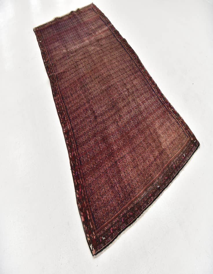 Detail image of 5' x 10' Hand Knotted Farahan Persian Wool Runner Rug