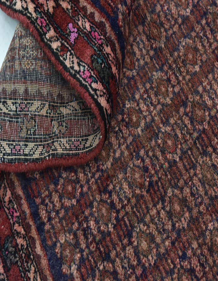 Detail image of 5' x 10' Hand Knotted Farahan Persian Wool Runner Rug