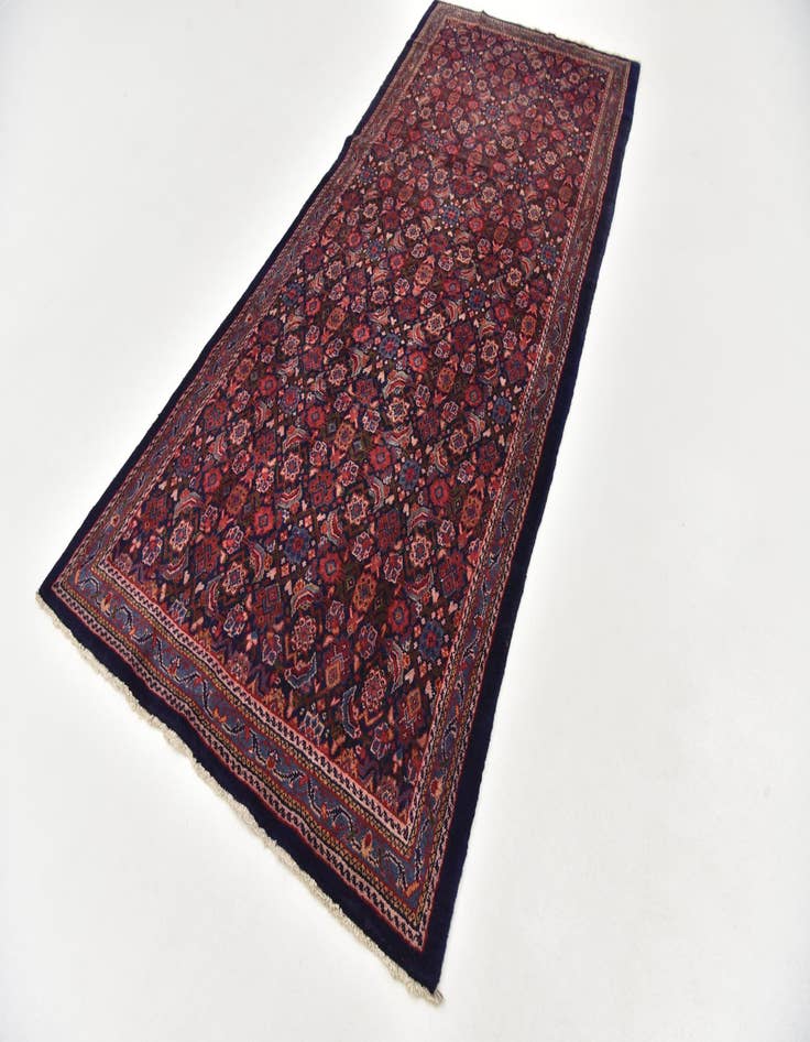 Detail image of  4' 7 x 10' 5  Hand Knotted Farahan Persian Wool Runner Rug