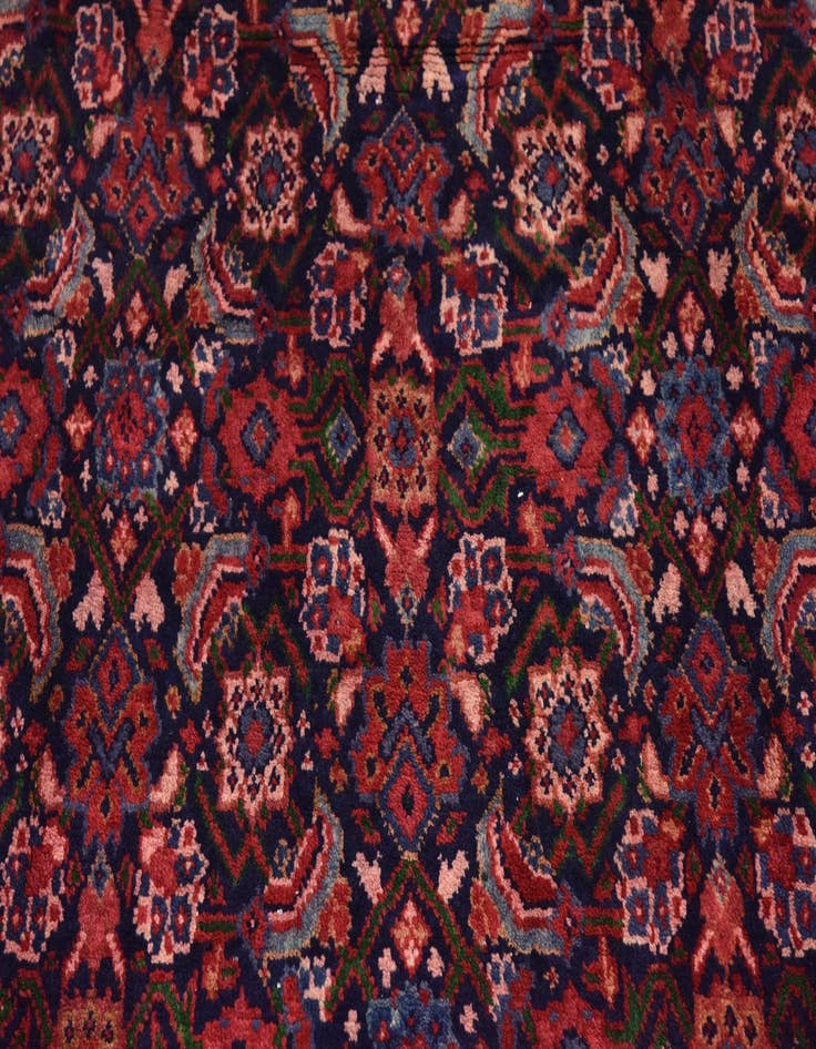 Detail image of  4' 7 x 10' 5  Hand Knotted Farahan Persian Wool Runner Rug