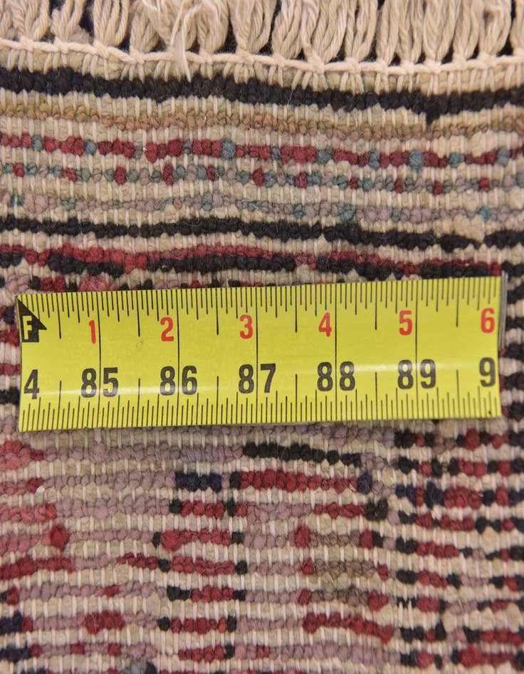 Detail image of  3' 7 x 10' 8  Hand Knotted Hamedan Persian Wool Runner Rug