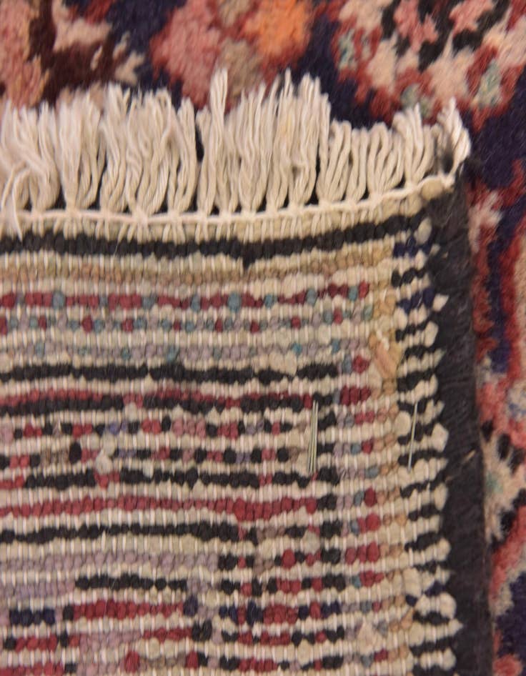 Detail image of  3' 7 x 10' 8  Hand Knotted Hamedan Persian Wool Runner Rug