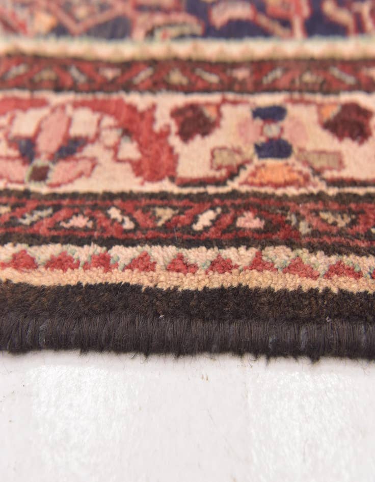Detail image of  3' 7 x 10' 8  Hand Knotted Hamedan Persian Wool Runner Rug