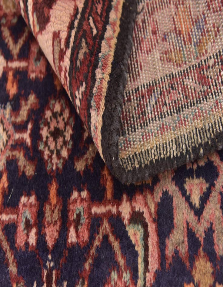 Detail image of  3' 7 x 10' 8  Hand Knotted Hamedan Persian Wool Runner Rug