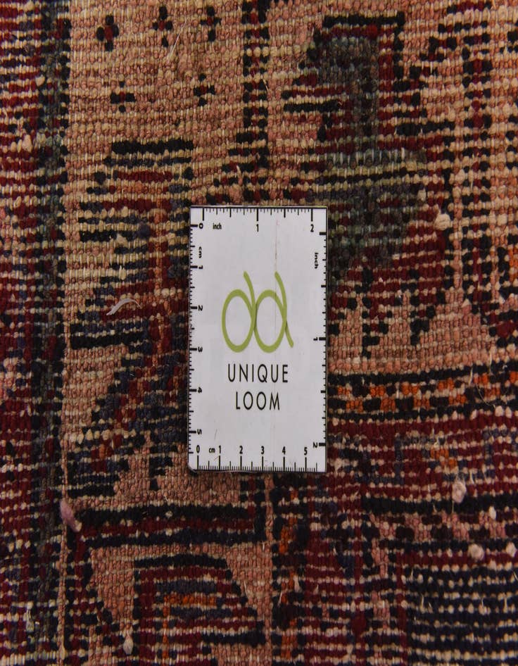 Detail image of  4' 6 x 9' 3  Hand Knotted Hamedan Persian Wool Runner Rug