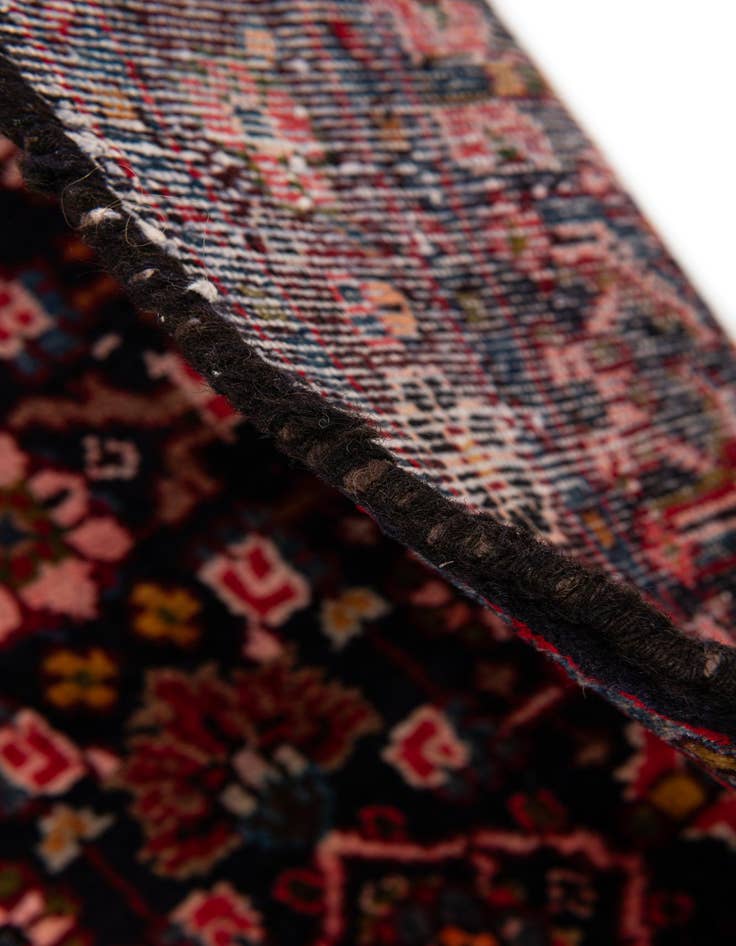 Detail image of  3' 3 x 13' 7  Hand Knotted Hamedan Persian Wool Runner Rug
