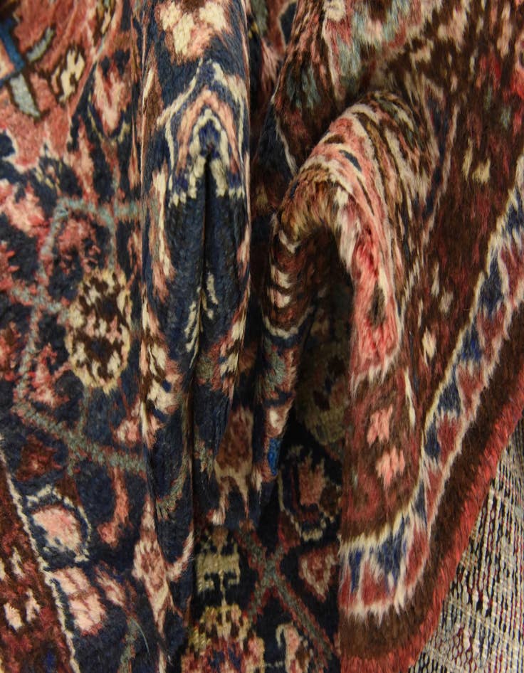 Detail image of  3' 8 x 10' 6  Hand Knotted Hossainabad Persian Wool Runner Rug
