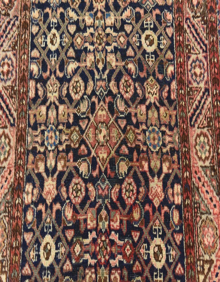 Detail image of  3' 8 x 10' 6  Hand Knotted Hossainabad Persian Wool Runner Rug