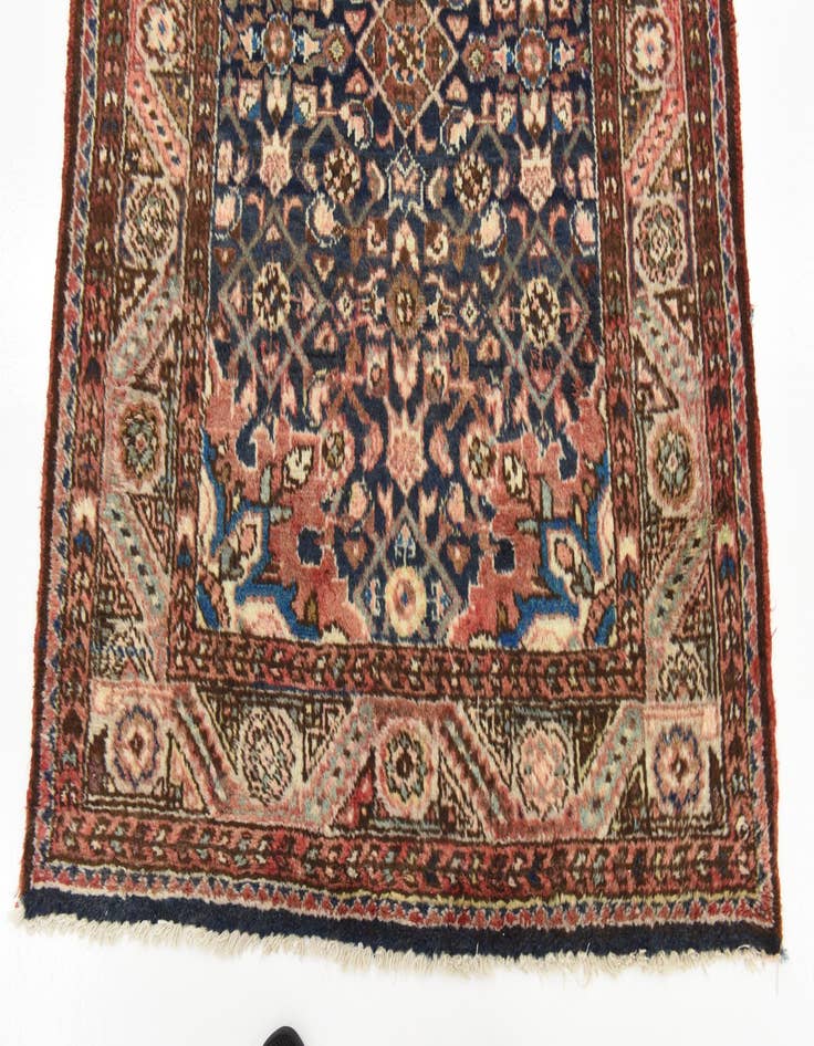 Detail image of  3' 8 x 10' 6  Hand Knotted Hossainabad Persian Wool Runner Rug