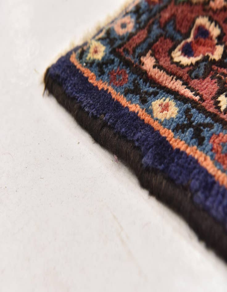 Detail image of  4' 10 x 10' 2  Hand Knotted Hossainabad Persian Wool Runner Rug