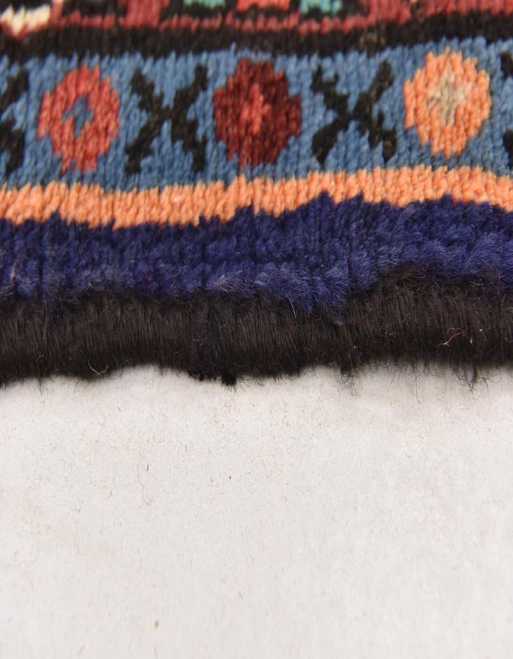 Detail image of  4' 10 x 10' 2  Hand Knotted Hossainabad Persian Wool Runner Rug